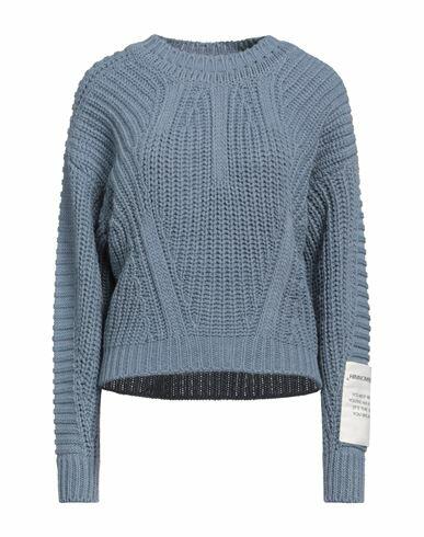 Hinnominate Woman Sweater Slate blue Acrylic, Polyester Cover