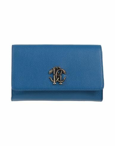 Roberto Cavalli Woman Handbag Blue Bull skin Cover