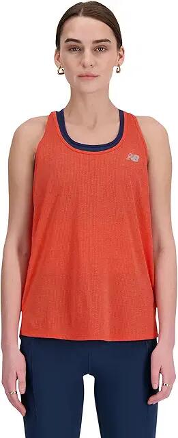 New Balance New Balance Women's Athletics Tank (Neo Flame Heather) Women's Clothing Cover