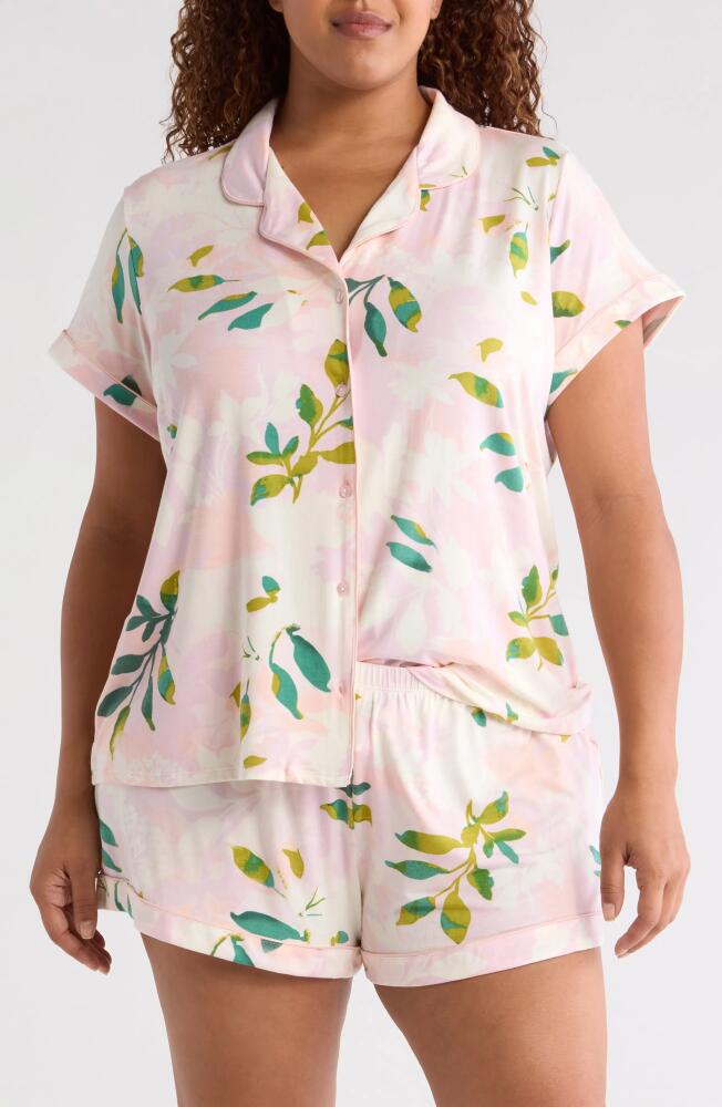 Nordstrom Moonlight Eco Short Pajamas in Pink Daydream Floral Cover