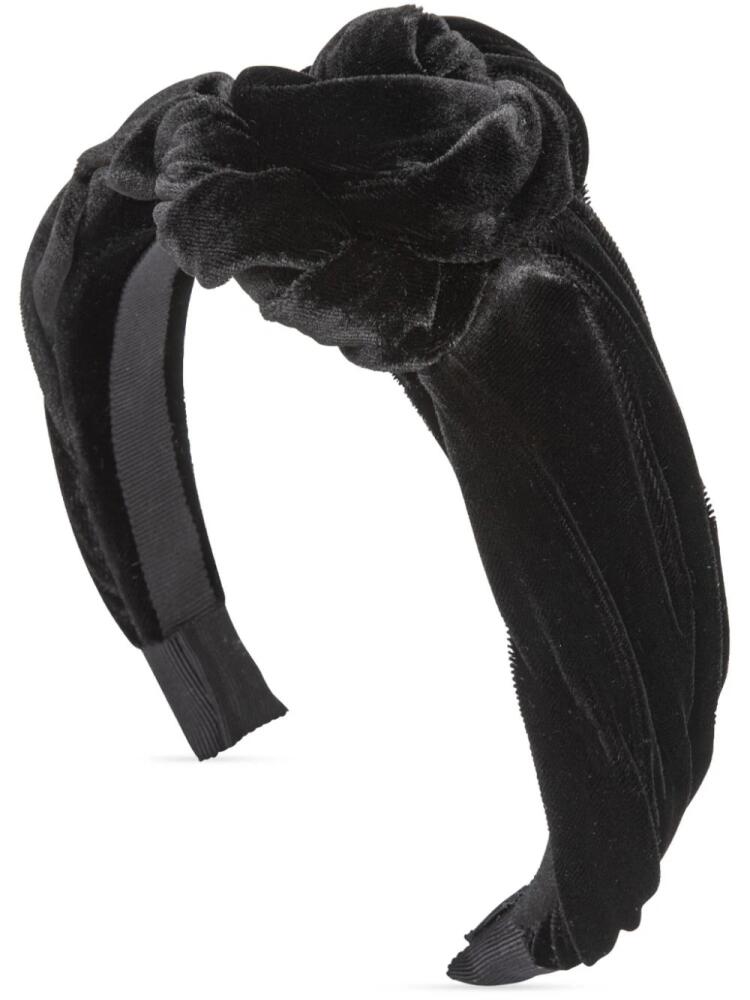 Jennifer Behr Amina velvet headband - Black Cover