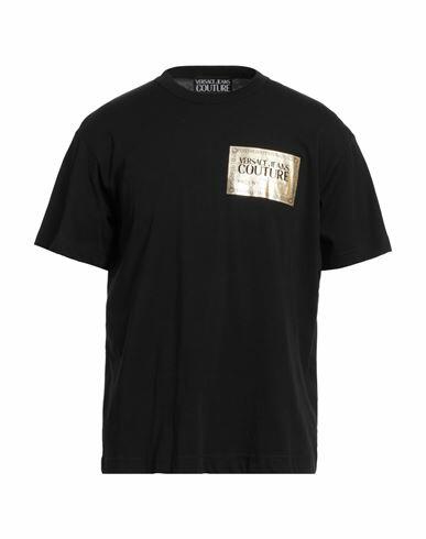 Versace Jeans Couture Man T-shirt Black Cotton Cover