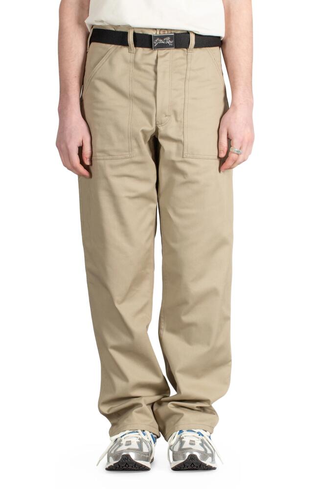 STAN RAY Loose Straight Leg Fatigue Pants in Khaki Twill Cover