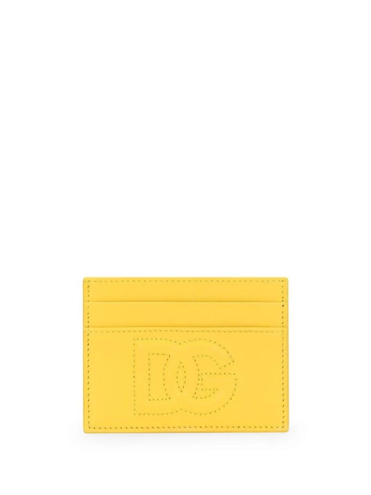 Dolce & Gabbana DG-embossed card holder - Yellow Cover