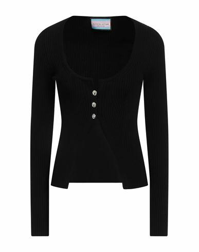 Eleonora Gottardi Woman Cardigan Black Viscose, Polyester Cover