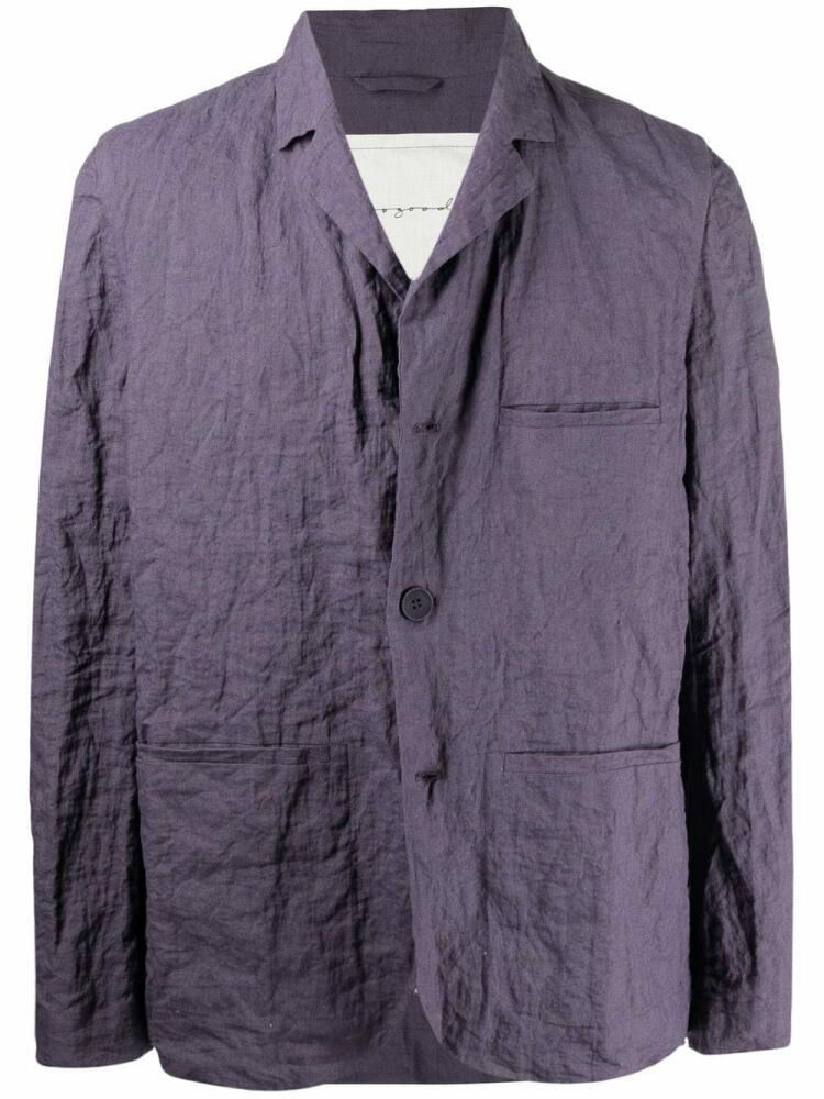 Toogood Botanist crinkled blazer - Purple Cover