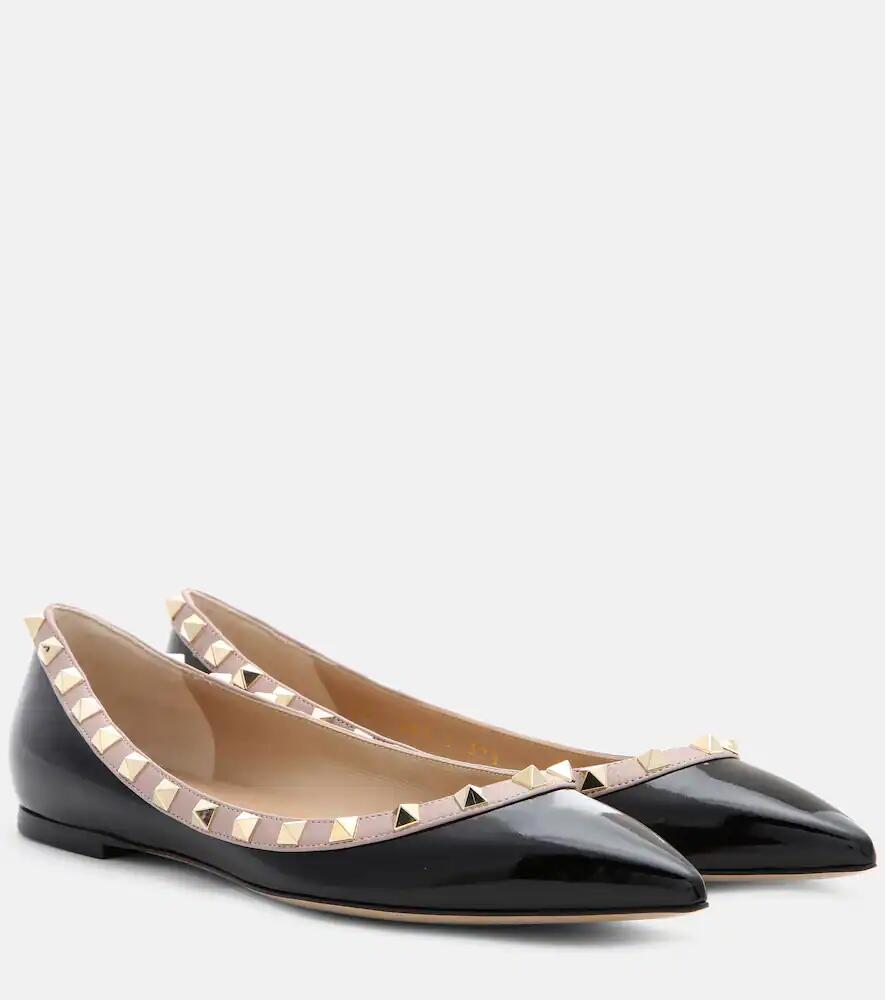 Valentino Garavani Valentino Garavani Rockstud patent leather ballet flats Cover