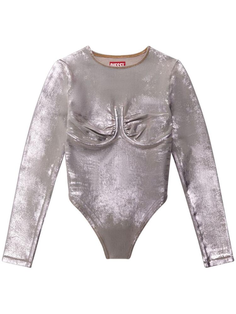 Diesel De-Nikki-Ls-Fse metallic bodysuit - Grey Cover