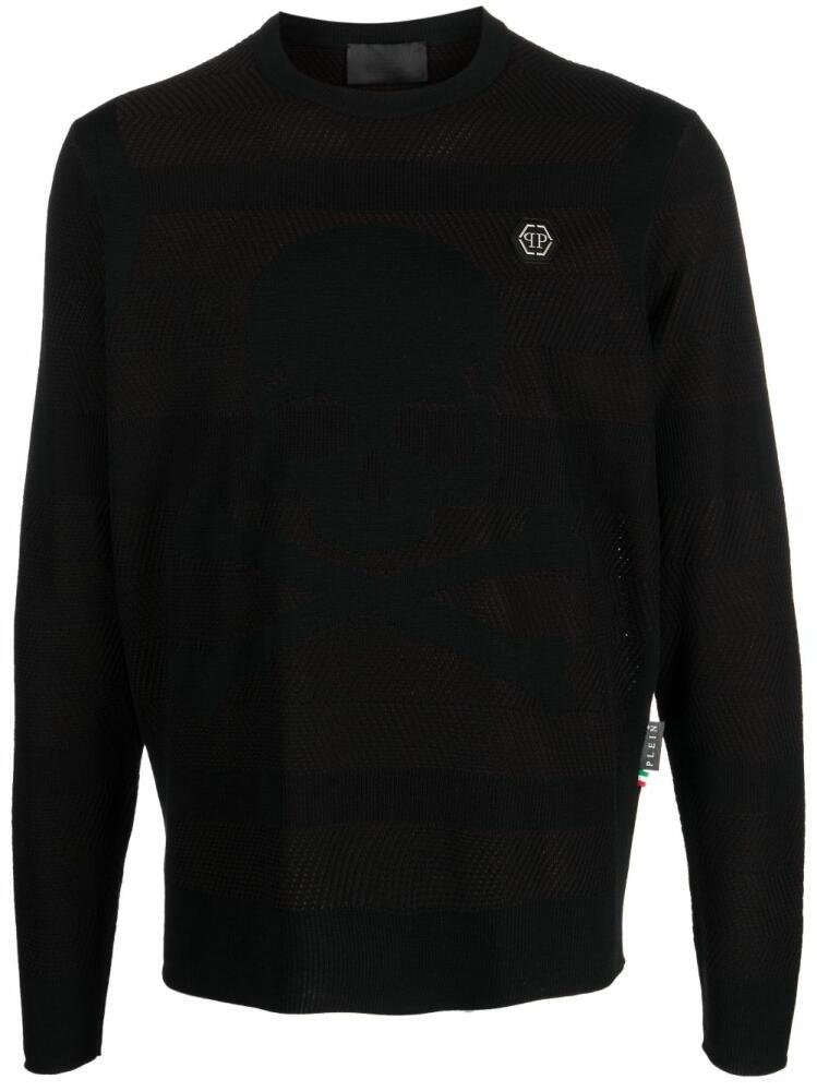 Philipp Plein Skull&Bones wool-blend jumper - Black Cover