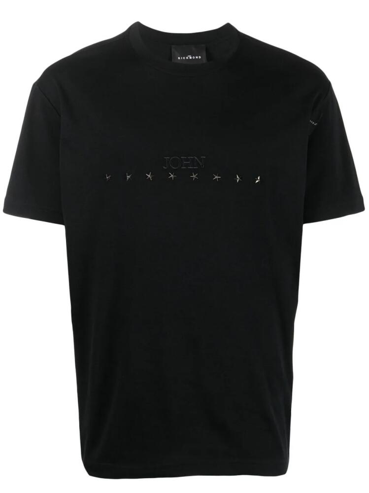 John Richmond Rochal logo-embossed cotton T-shirt - Black Cover