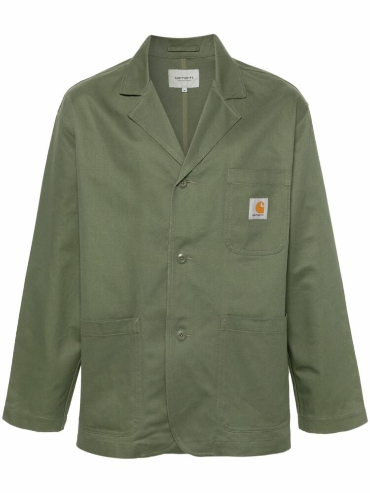 Carhartt WIP Midland single-breasted cotton blazer - Green Cover