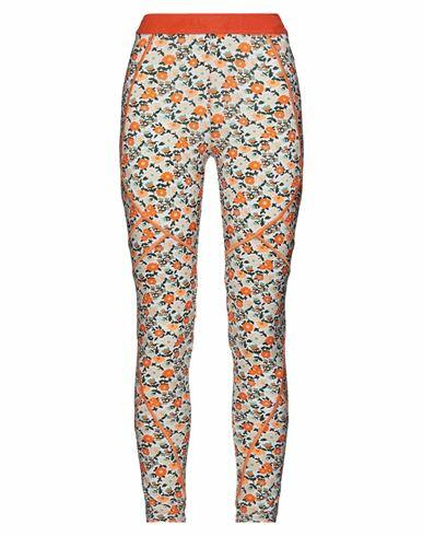 High Woman Leggings Orange Nylon, Elastane Cover