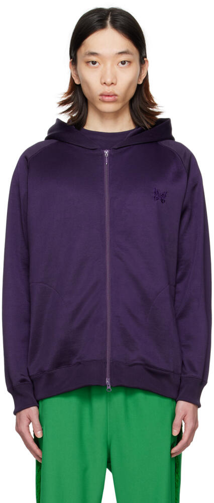 NEEDLES Purple Zip Hoodie Cover