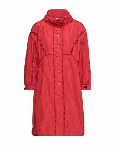 Ermanno Scervino Woman Overcoat & Trench Coat Red Polyester Cover