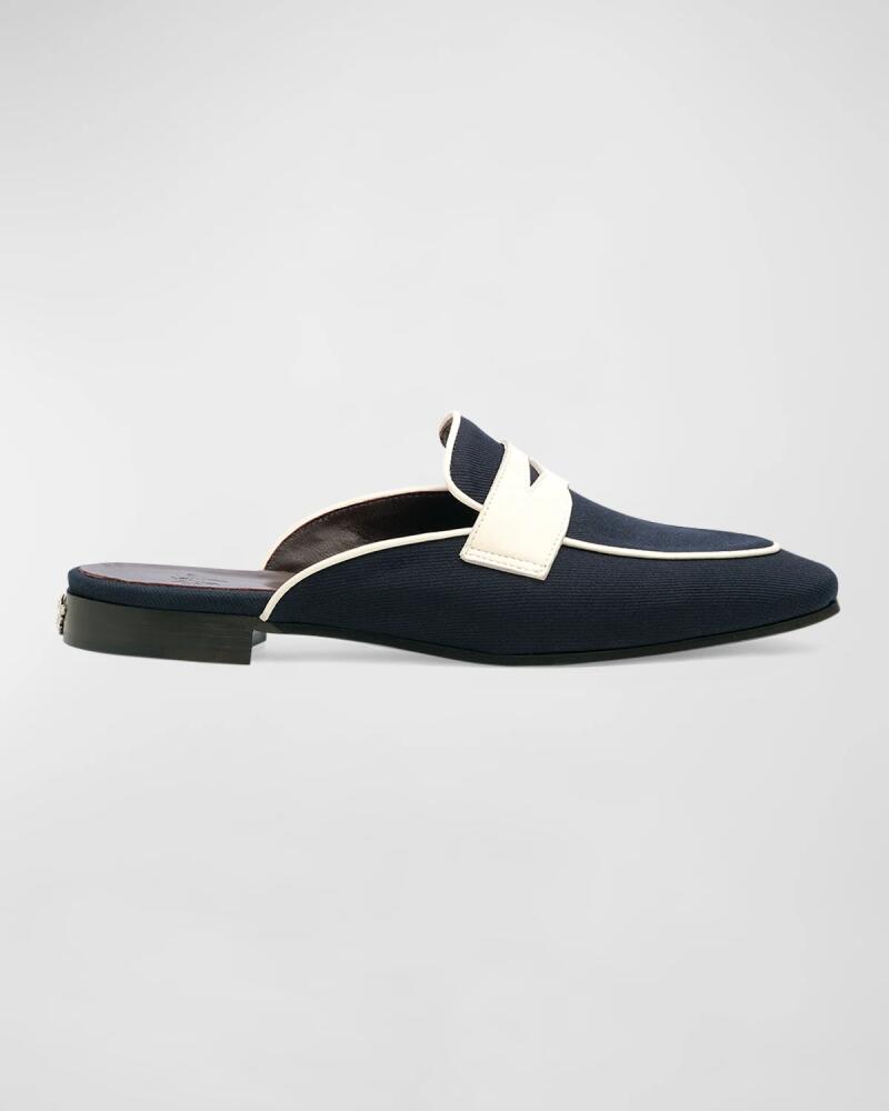 Bougeotte Bicolor Penny Loafer Mules Cover