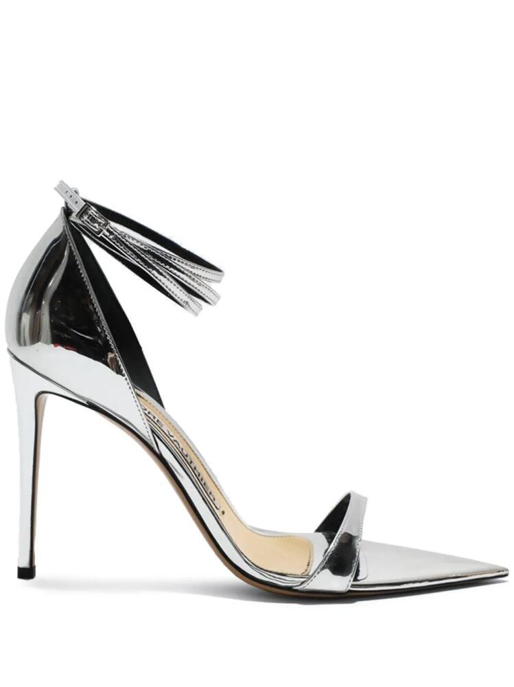 Alexandre Vauthier metallic-leather sandals - Silver Cover