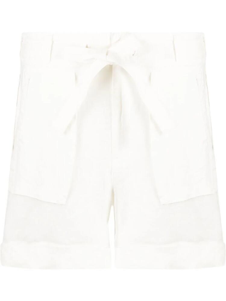 Polo Ralph Lauren belted cargo-pocket shorts - White Cover