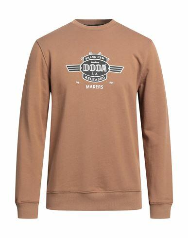 Dooa Man Sweatshirt Light brown Cotton, Polyester Cover