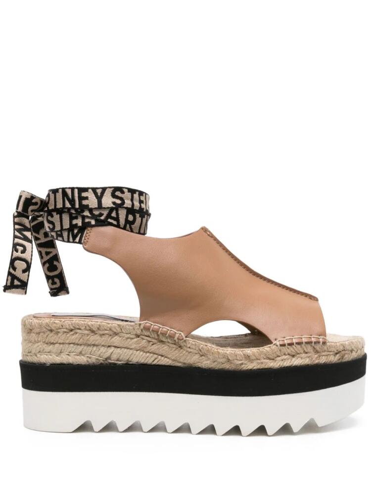 Stella McCartney Gaia 80mm flatform espadrilles - Neutrals Cover