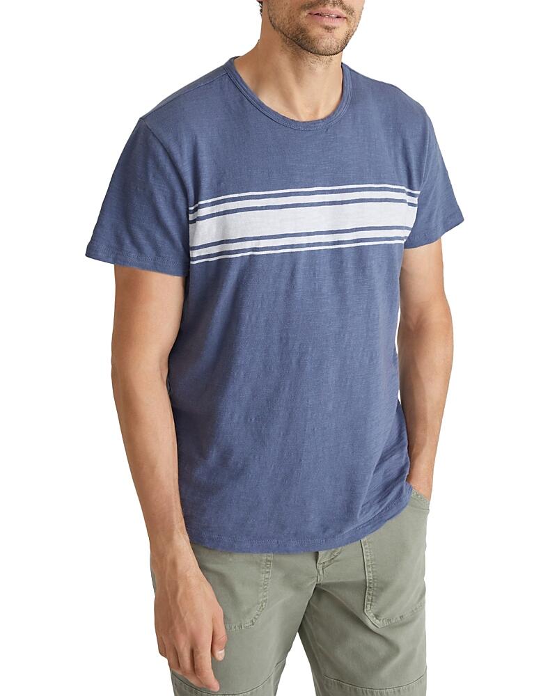 Marine Layer Cotton Textured Chest Stripe Tee Cover