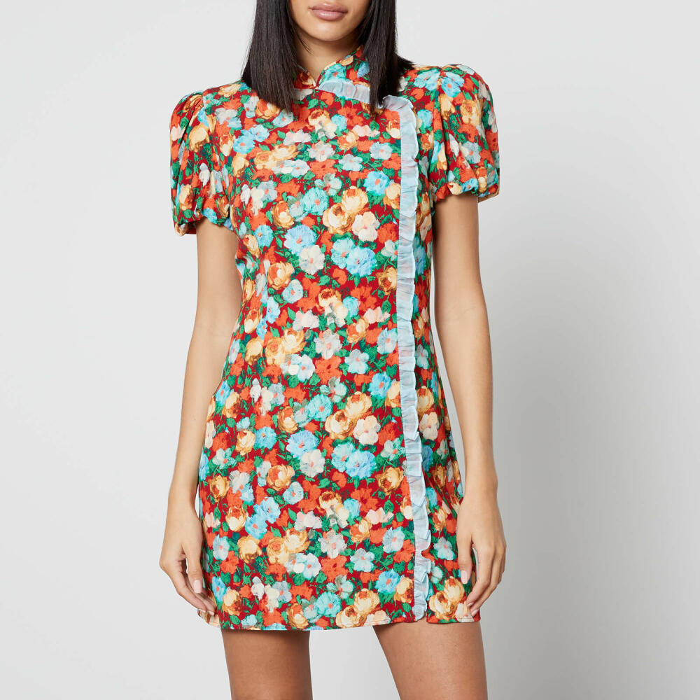 Kitri Philippa Floral-Print Crepe Mini Dress Cover