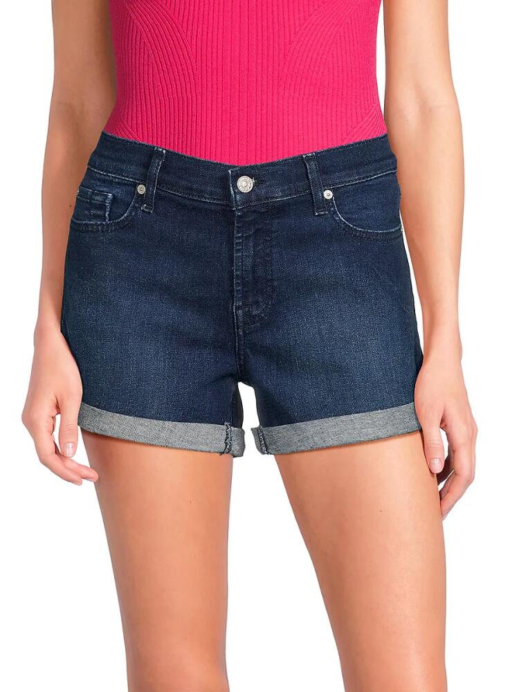 7 For All Mankind Women's Rolled Hem Denim Shorts - Kaia Cover