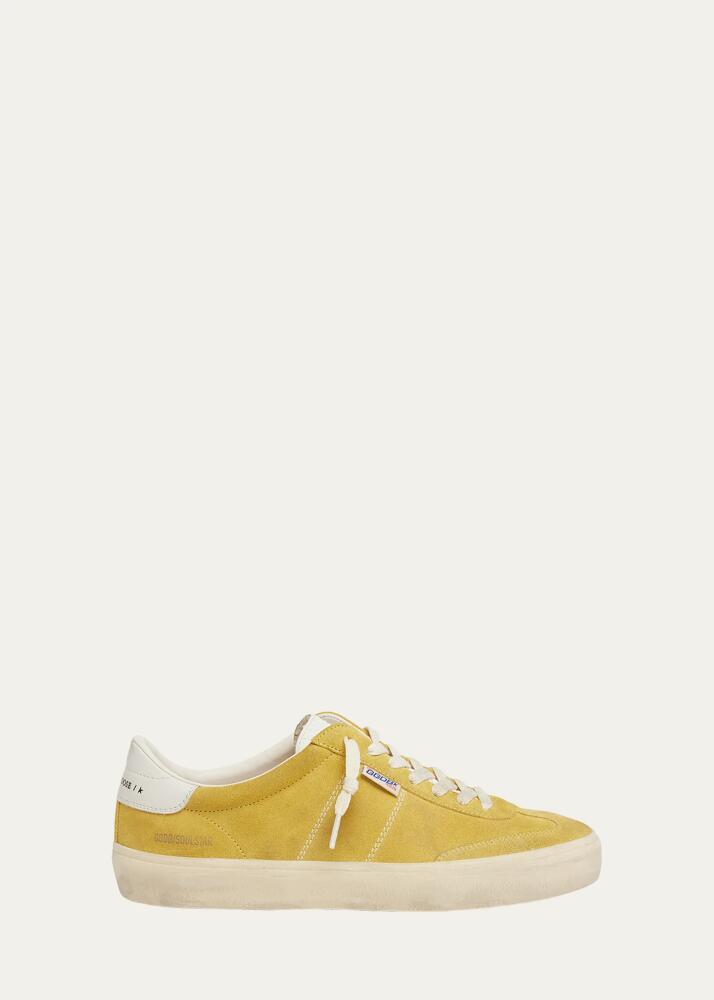 Golden Goose Men's Soul-Star Suede Low-Top Sneakers Cover