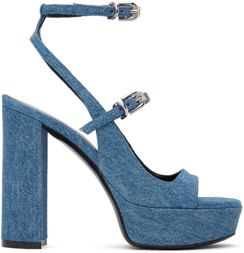 Givenchy Blue Voyou Heeled Sandals Cover