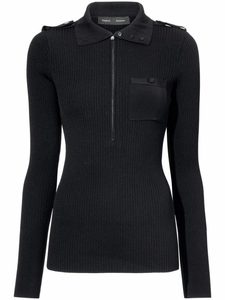 Proenza Schouler Norah knitted top - Black Cover