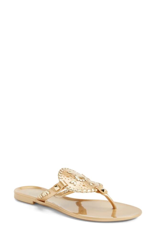 Jack Rogers Georgica Jelly Flip Flop in Gold Cover