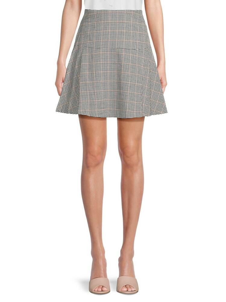 Tommy Hilfiger Women's Checked Mini Skirt - Black Cover