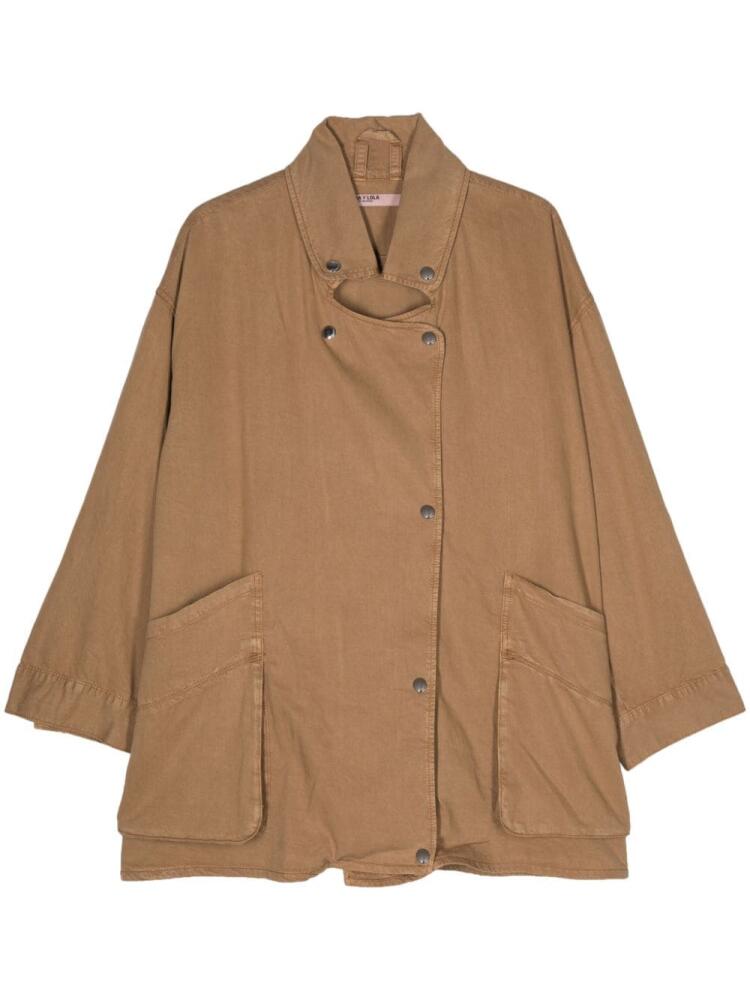 Bimba y Lola cut-out trench coat - Brown Cover