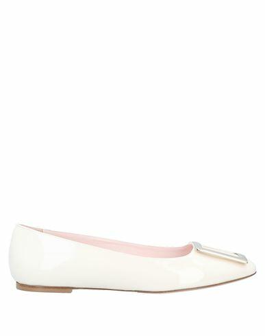 Roger Vivier Woman Ballet flats Ivory Soft Leather Cover