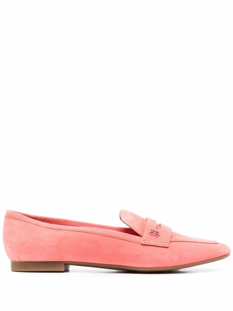 Tommy Hilfiger crossover strap detail loafers - Pink Cover