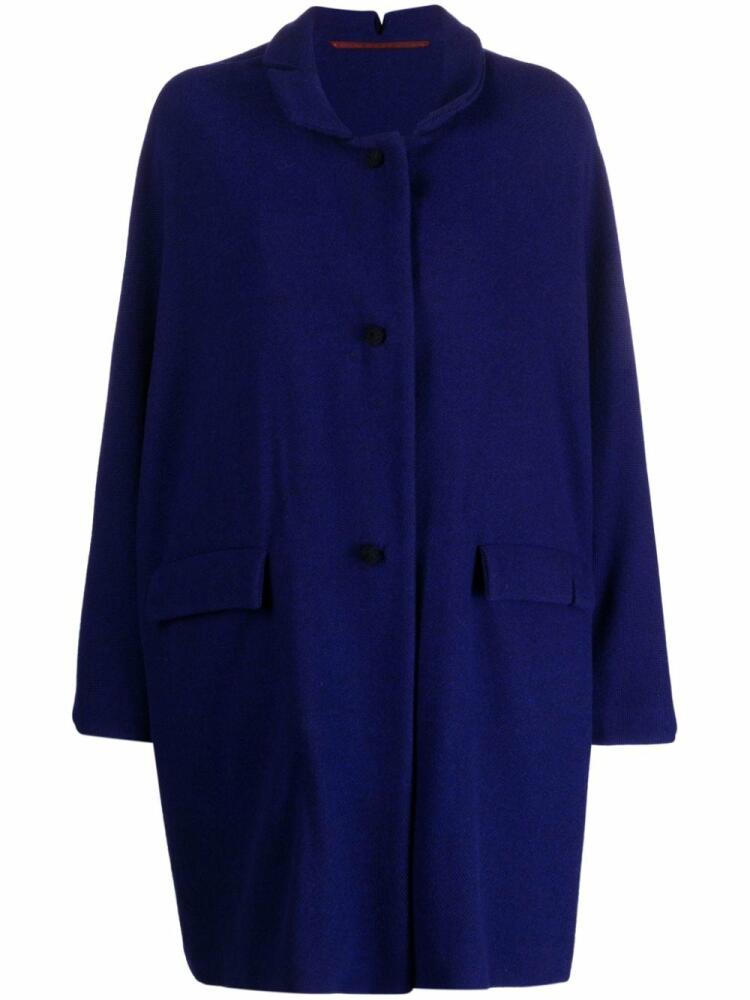 Daniela Gregis single-breasted wool coat - Blue Cover