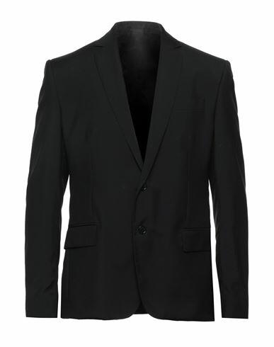 Roberto Cavalli Man Blazer Black Virgin Wool Cover