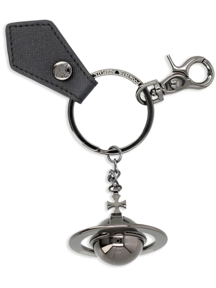 Vivienne Westwood 3D Orb Gunmetal keyring - Black Cover