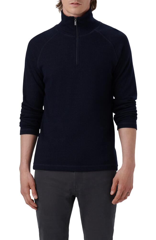 Bugatchi Quarter Zip Pullover in Navy Cover