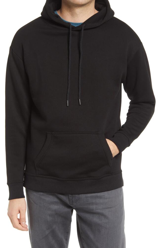 Stone Rose Solid Fleece Hoodie in Black Cover