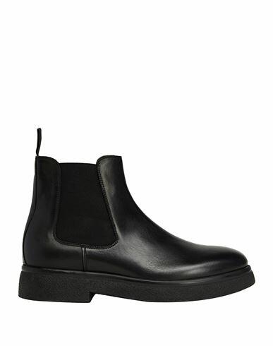 8 By Yoox Leather Basic Chelsea Boots Man Ankle boots Black Calfskin Cover