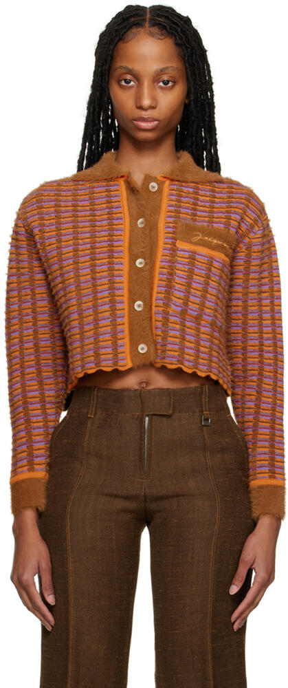 JACQUEMUS Brown Le Raphia 'Le Cardigan Macio' Cardigan Cover