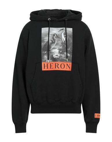 Heron Preston Man Sweatshirt Black Cotton, Polyester, Elastane Cover