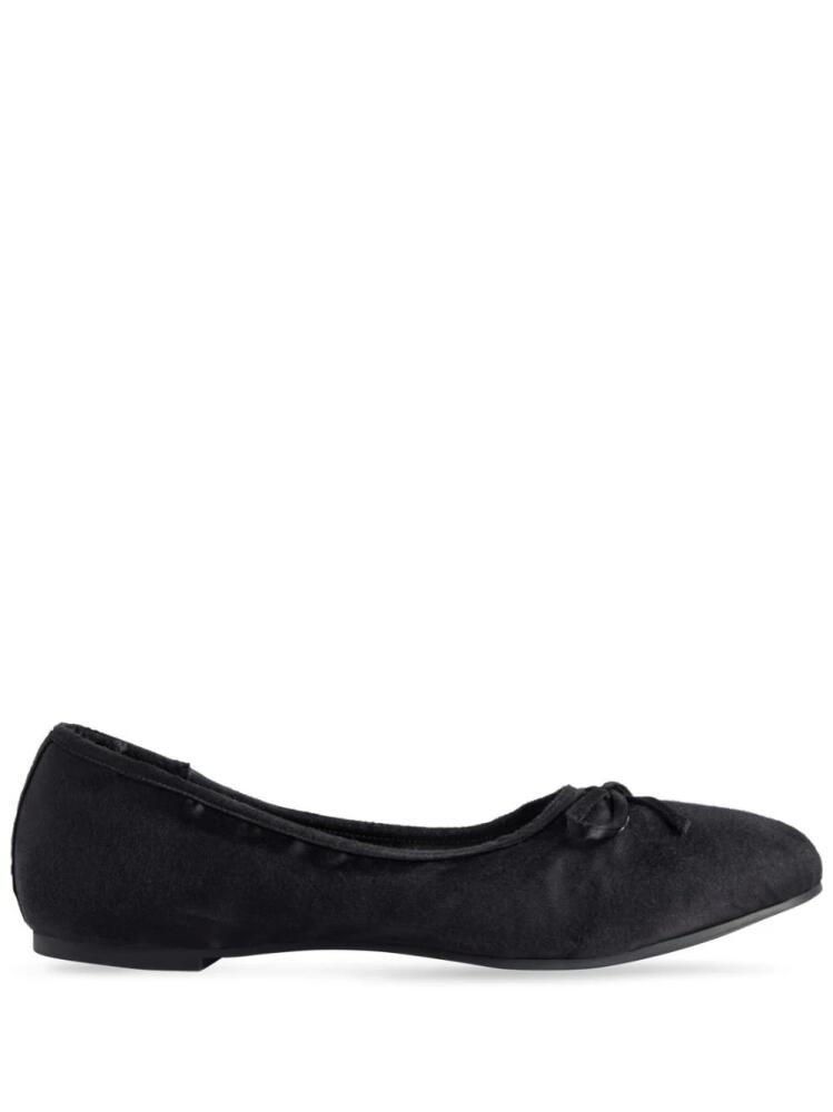 Balenciaga Leopold satin ballerina shoes - Black Cover