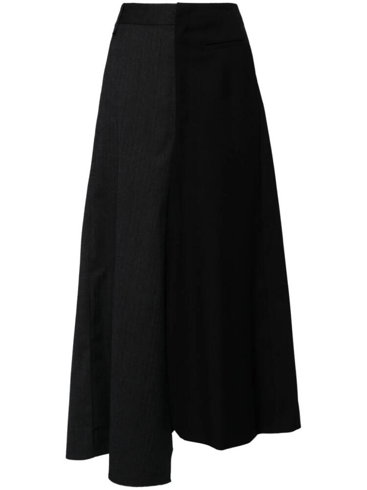 JNBY Spliced A-line long skirt - Black Cover