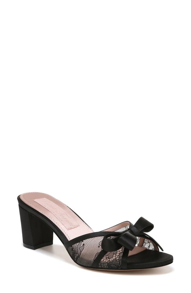 Pnina Tornai for Naturalizer Alhubu Slide Sandal in Black Fabric Cover