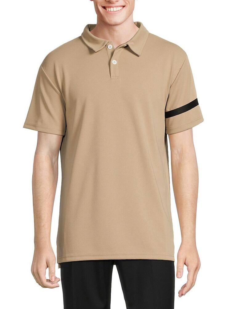 American Stitch Men's Pique Polo - Taupe Cover