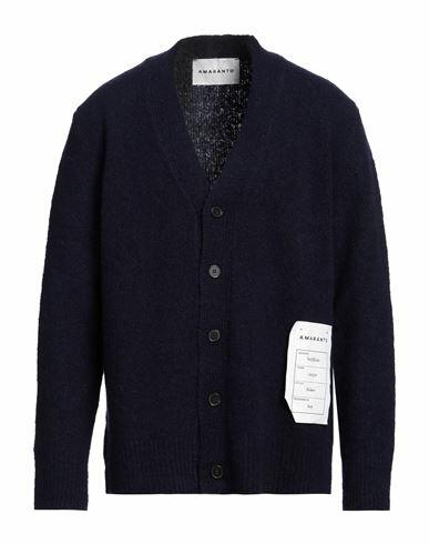 Amaranto Man Cardigan Midnight blue Wool, Cashmere, Nylon Cover