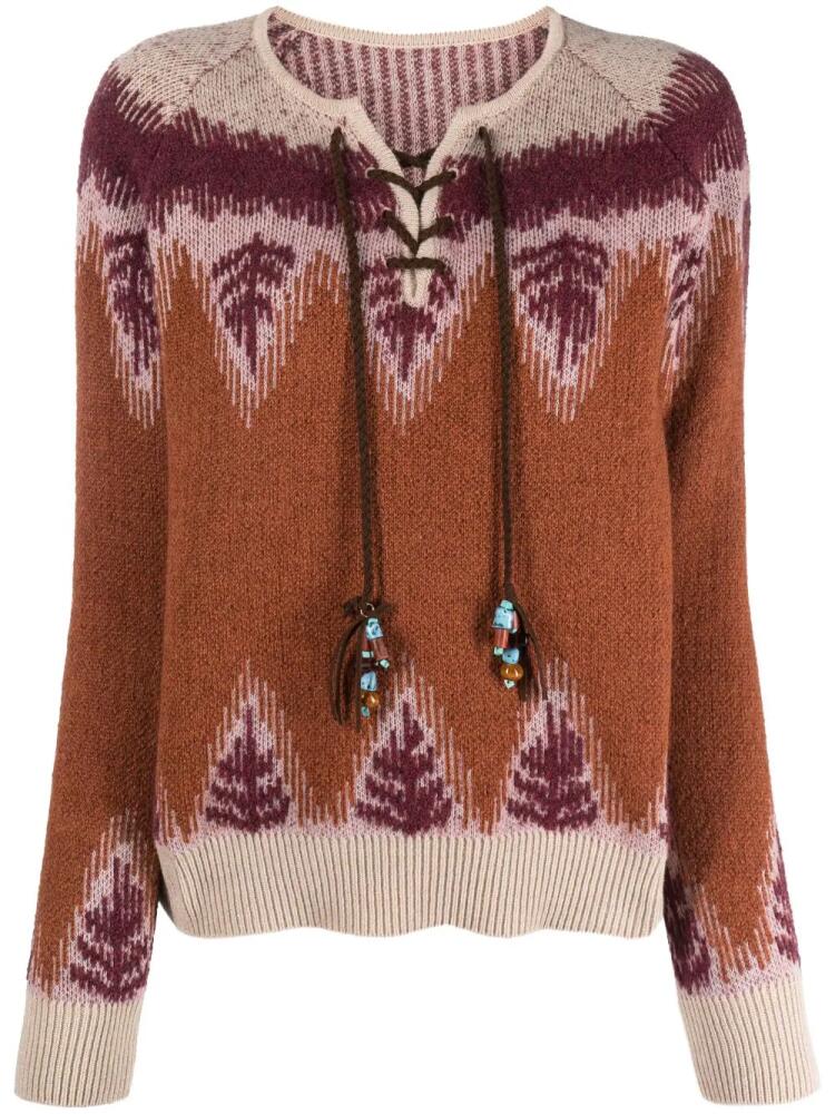 Fortela Leanne jumper - Brown Cover