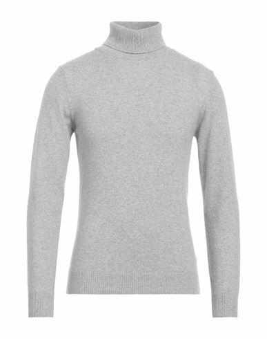 Daniele Fiesoli Man Turtleneck Light grey Merino Wool, Cashmere Cover