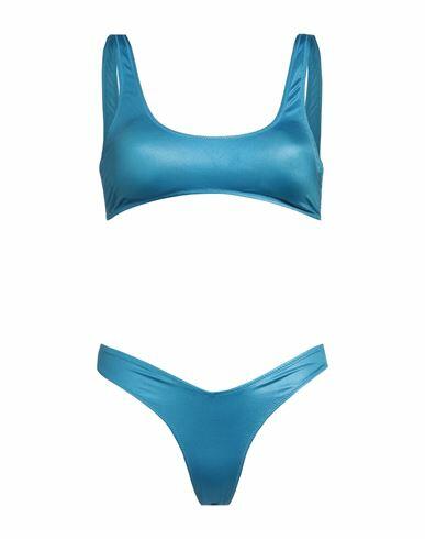 4giveness Woman Bikini Azure Polyester, Elastane Cover